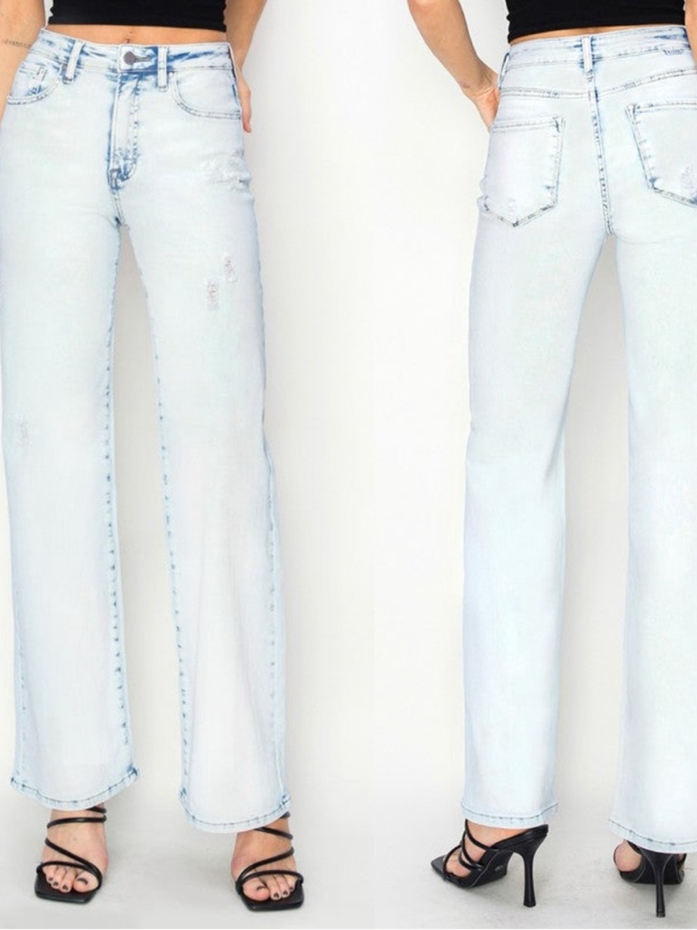 NWT Risen Wide Leg Light Blue Women’s Jeans - High-Rise Casual